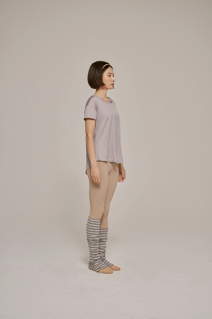 TENCEL™ tee (Second Hand) Tee Size: S Color: Ice grey SMK Material: 96% tencel™ 4% span ballet,dance,tencel,tops,vegan,woman,women,yoga,요가,텐셀,티,티셔츠