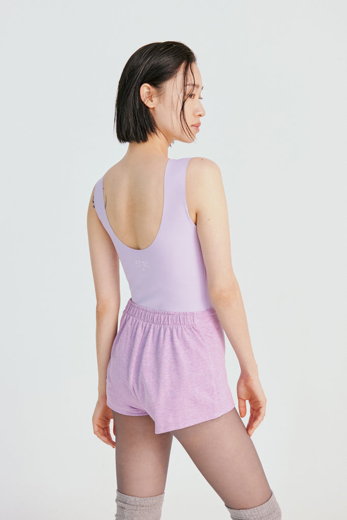 ORGANIC COTTON shorts (B-grade) Shorts Size: S Color: Lilac SMK Material: 100% ORGANIC COTTON (Certified by ECOCERT) ballet,bottom,organiccotton,shorty,vegan,warmup,women,yoga,오가닉코튼,요가,요가바지,웜업