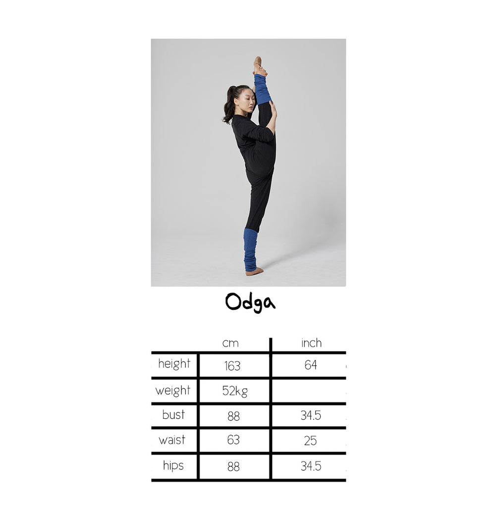 bodychart of Odga model with MODAL®leotard